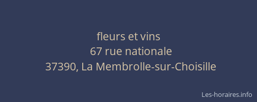 fleurs et vins