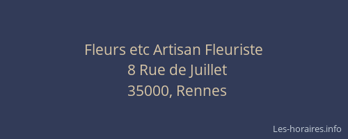 Fleurs etc Artisan Fleuriste