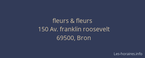 fleurs & fleurs