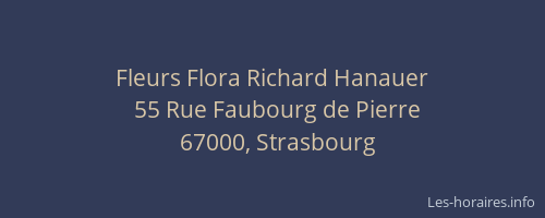 Fleurs Flora Richard Hanauer