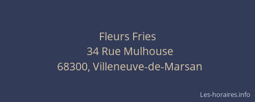 Fleurs Fries