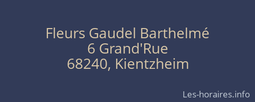 Fleurs Gaudel Barthelmé