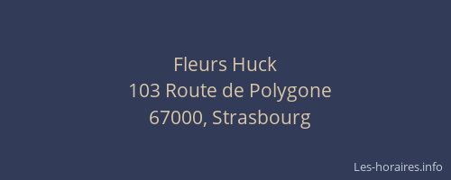 Fleurs Huck