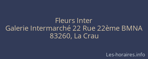 Fleurs Inter