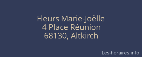 Fleurs Marie-Joëlle