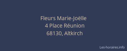 Fleurs Marie-Jo&euml;lle