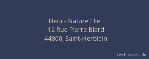 Fleurs Nature Elle