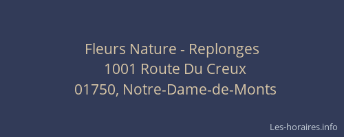 Fleurs Nature - Replonges