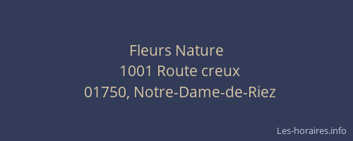 Fleurs Nature