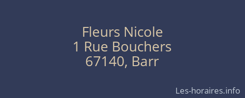 Fleurs Nicole