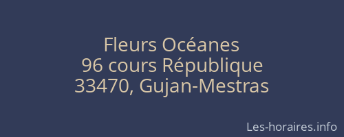 Fleurs Océanes