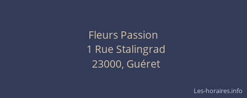 Fleurs Passion