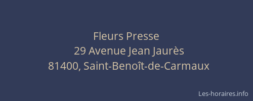 Fleurs Presse