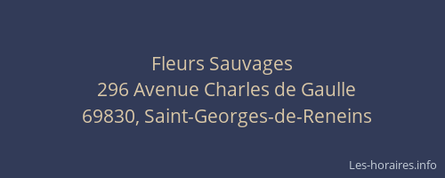 Fleurs Sauvages
