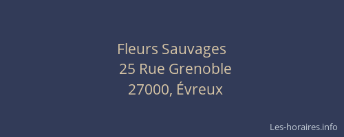 Fleurs Sauvages