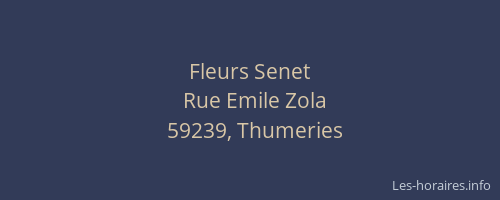 Fleurs Senet
