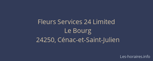 Fleurs Services 24 Limited