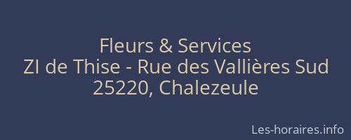 Fleurs & Services