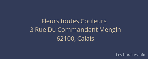 Fleurs toutes Couleurs