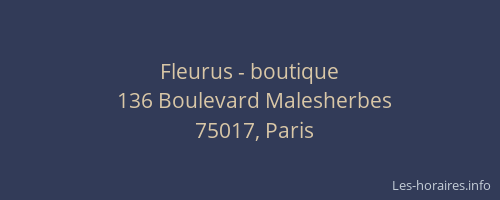 Fleurus - boutique
