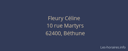 Fleury Céline