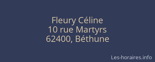 Fleury Céline
