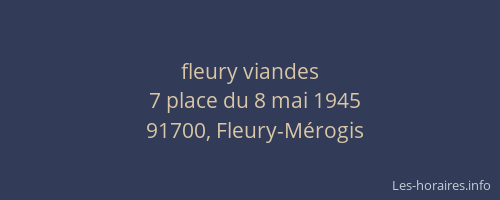 fleury viandes