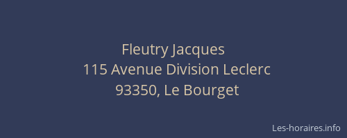 Fleutry Jacques