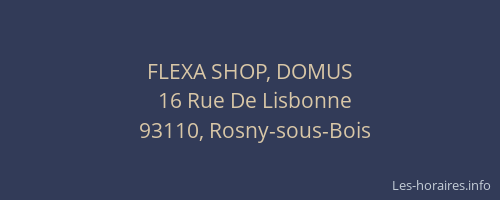 FLEXA SHOP, DOMUS