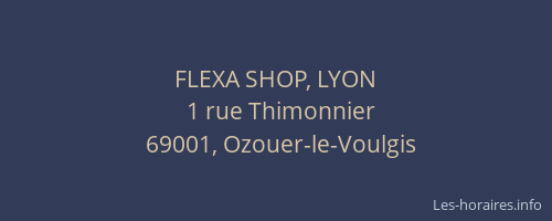 FLEXA SHOP, LYON