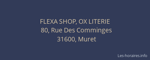 FLEXA SHOP, OX LITERIE