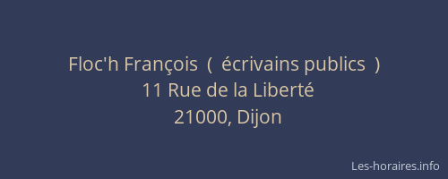 Floc'h François  (  écrivains publics  )