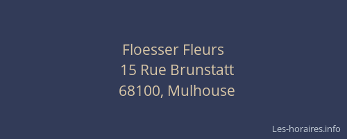 Floesser Fleurs