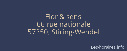 Flor & sens
