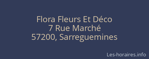 Flora Fleurs Et Déco