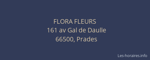 FLORA FLEURS