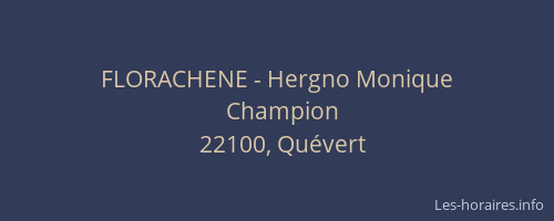 FLORACHENE - Hergno Monique