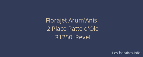 Florajet Arum'Anis