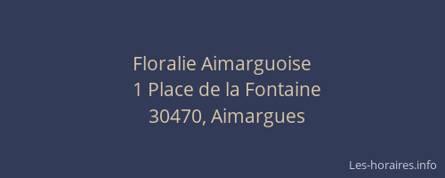 Floralie Aimarguoise