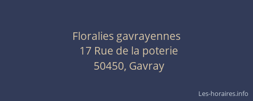 Floralies gavrayennes