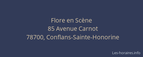Flore en Scène