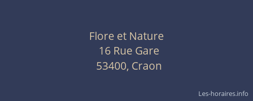 Flore et Nature