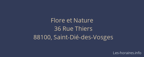 Flore et Nature