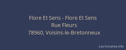 Flore Et Sens - Flore Et Sens