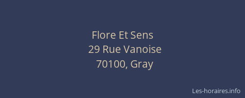 Flore Et Sens