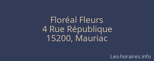 Floréal Fleurs