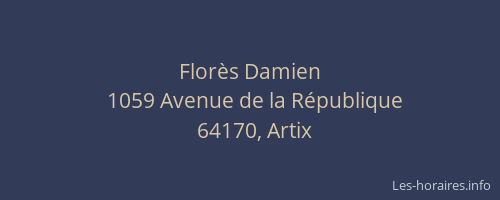 Flor&egrave;s Damien