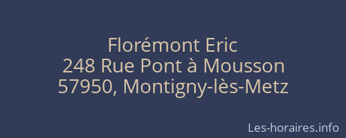 Florémont Eric