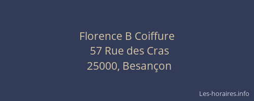 Florence B Coiffure