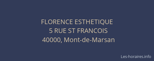 FLORENCE ESTHETIQUE